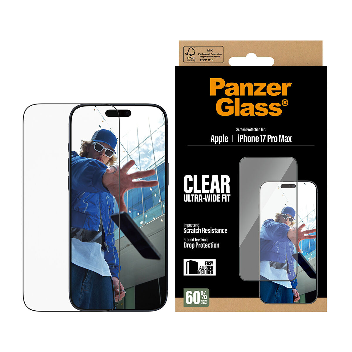 Screen Protector Panzer Glass PG66497 Apple iPhone 17 Pro Max