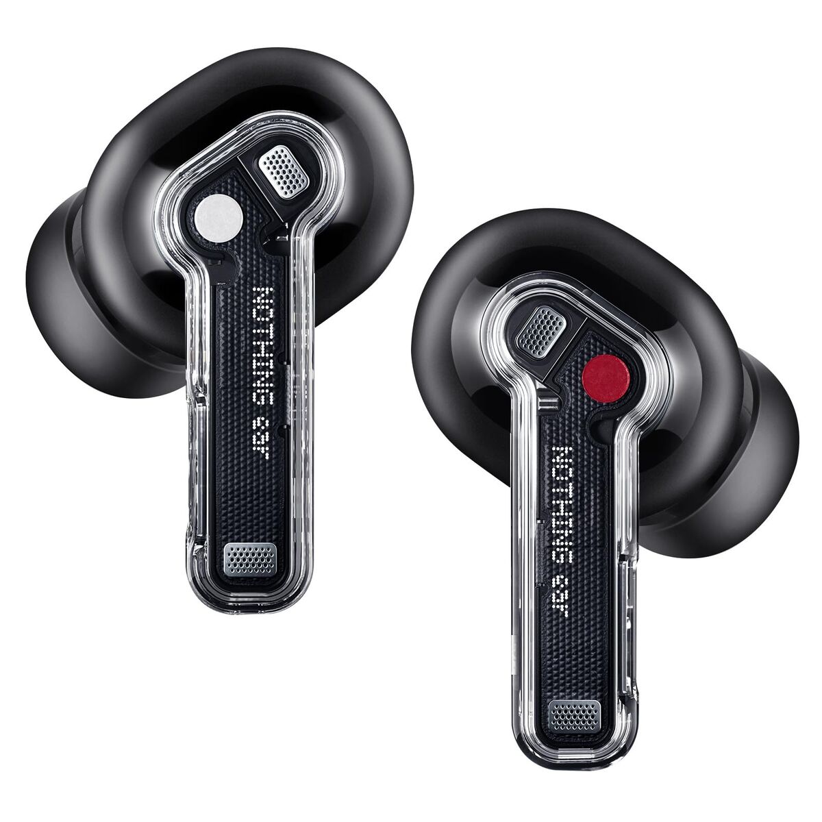Headphones with Microphone Nothing A10600061 Black Transparent