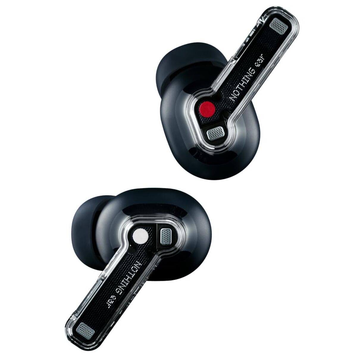 Headphones with Microphone Nothing A10600061 Black Transparent-1