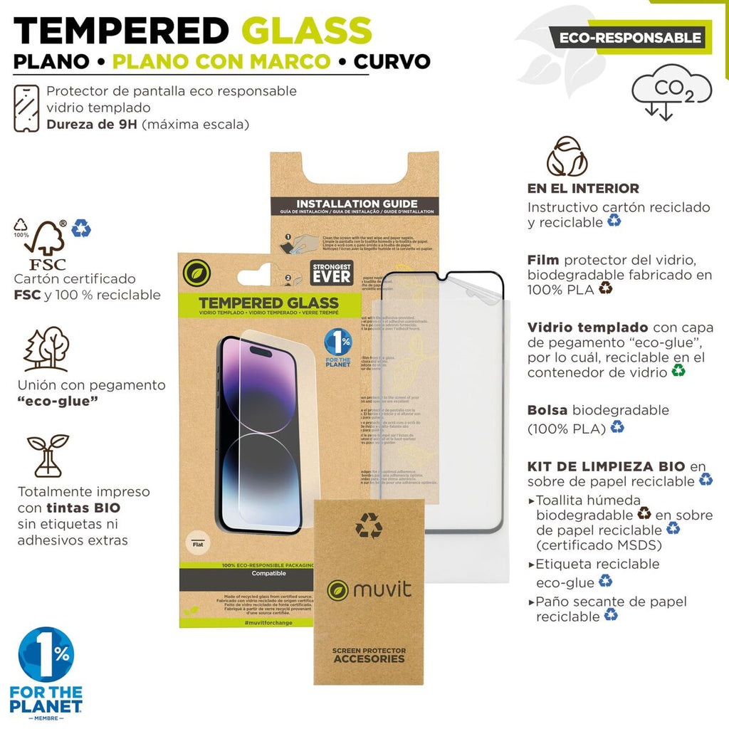 Mobile Screen Protector Muvit iPhone 15 iPhone 15