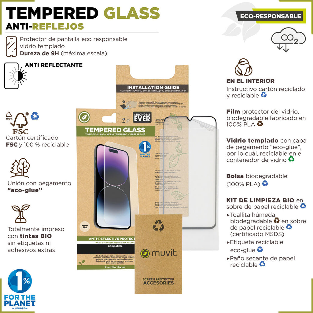 Mobile Screen Protector Muvit for Change iPhone 15