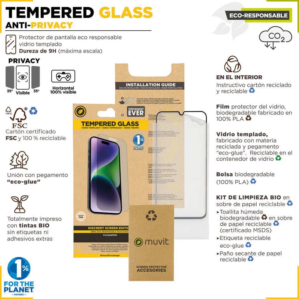 Mobile Screen Protector Muvit for Change iPhone 15