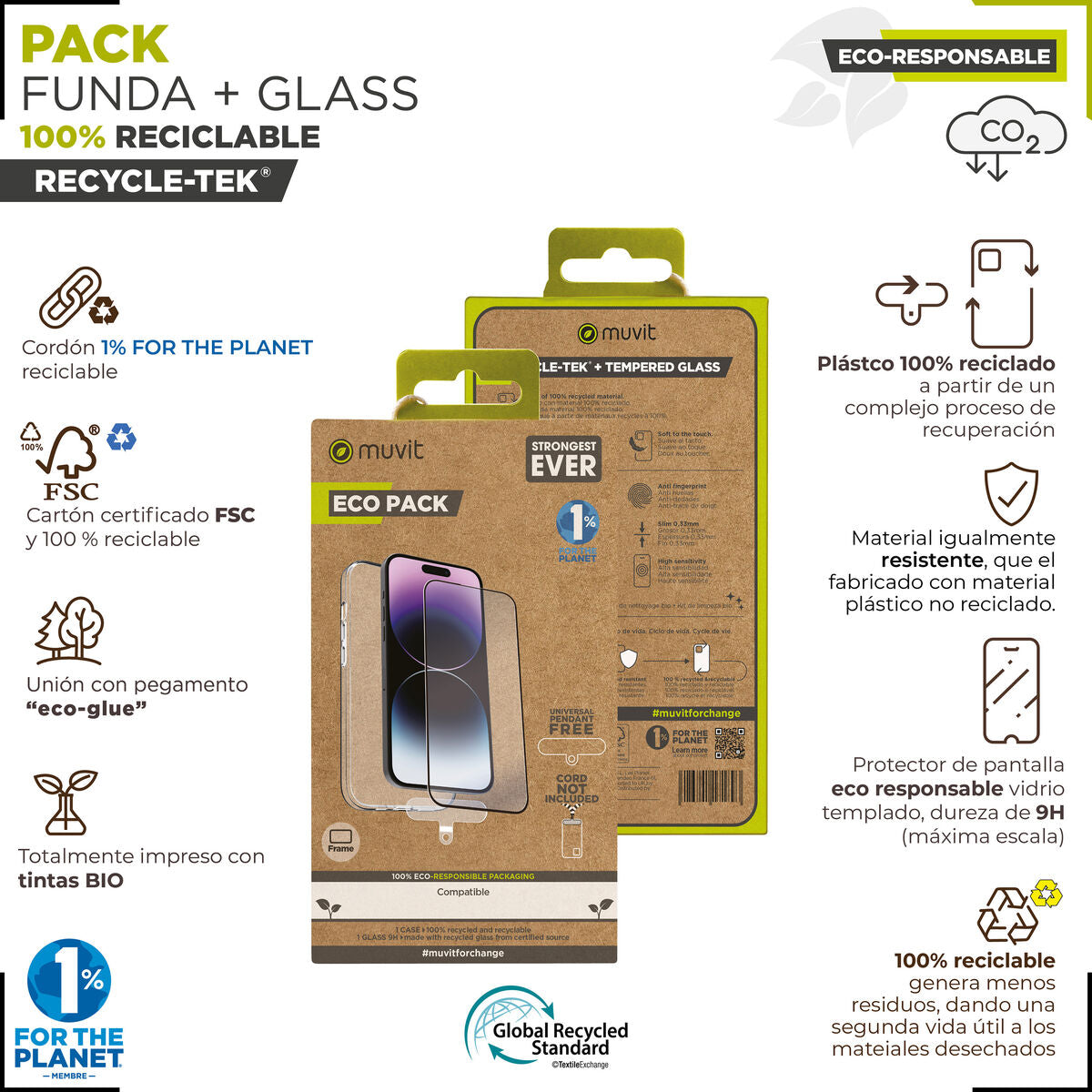Mobile Case and Protector Muvit for Change iPhone 15 Pro Max-3
