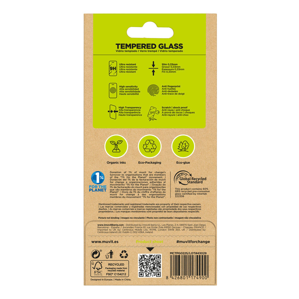 Mobile Screen Protector Muvit iPhone 17/17 Pro/16 Pro
