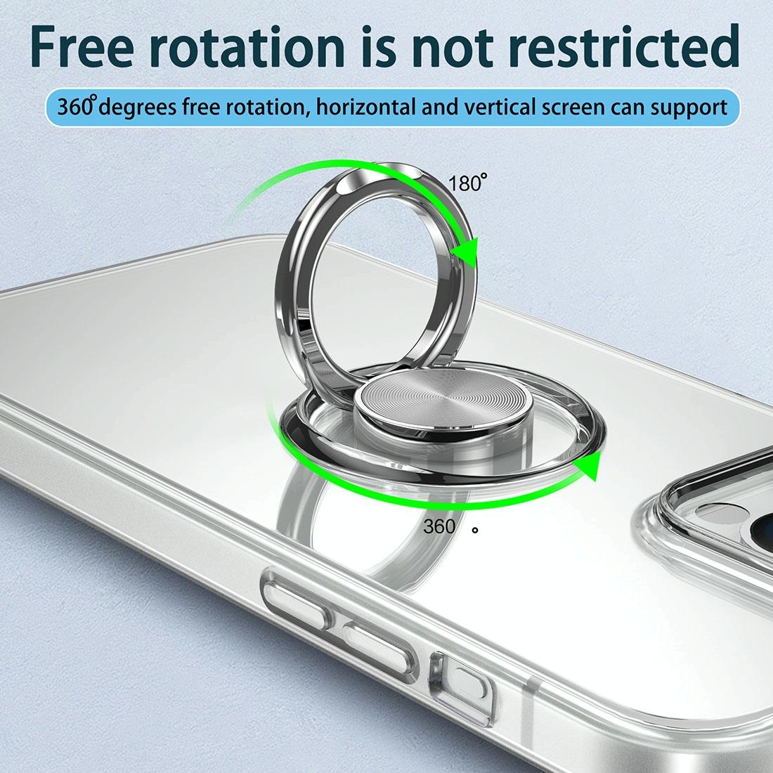 NNEIDS Tpu Phone Case With Ring Holder For Iphone 15 - Slim & Secure-2