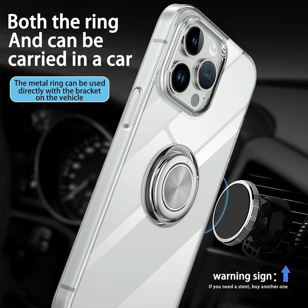 NNEIDS Tpu Phone Case With Ring Holder For Iphone 15 - Slim & Secure-4