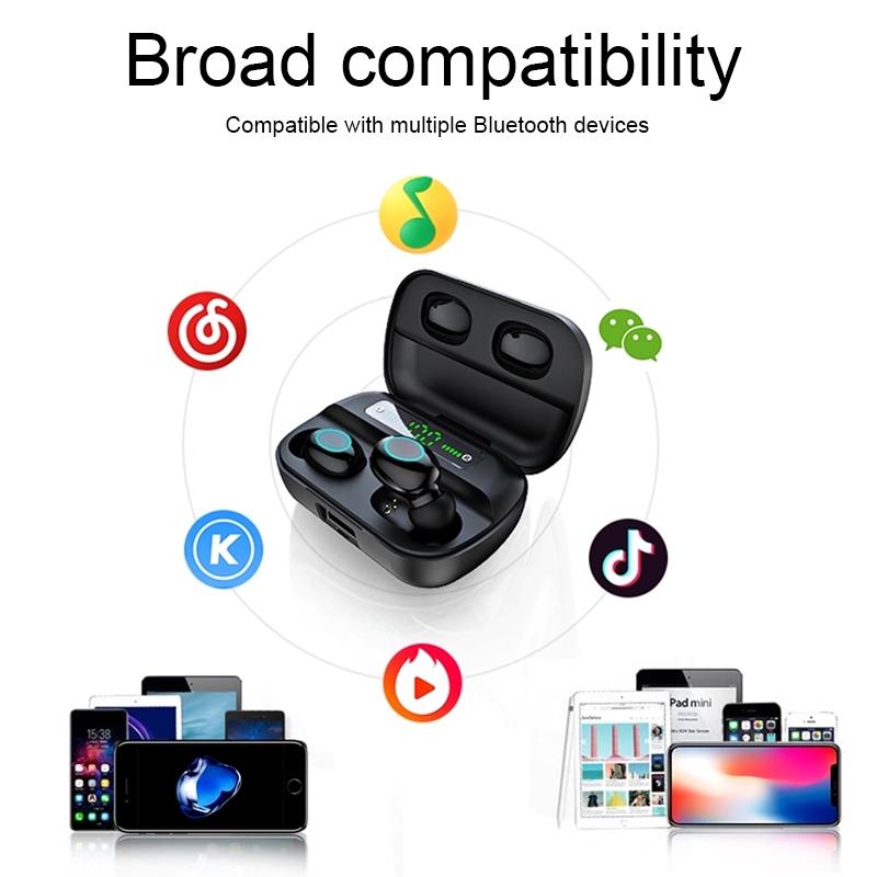 NNEIDS Wireless Touch Earbuds With Magnetic Charging Case-3