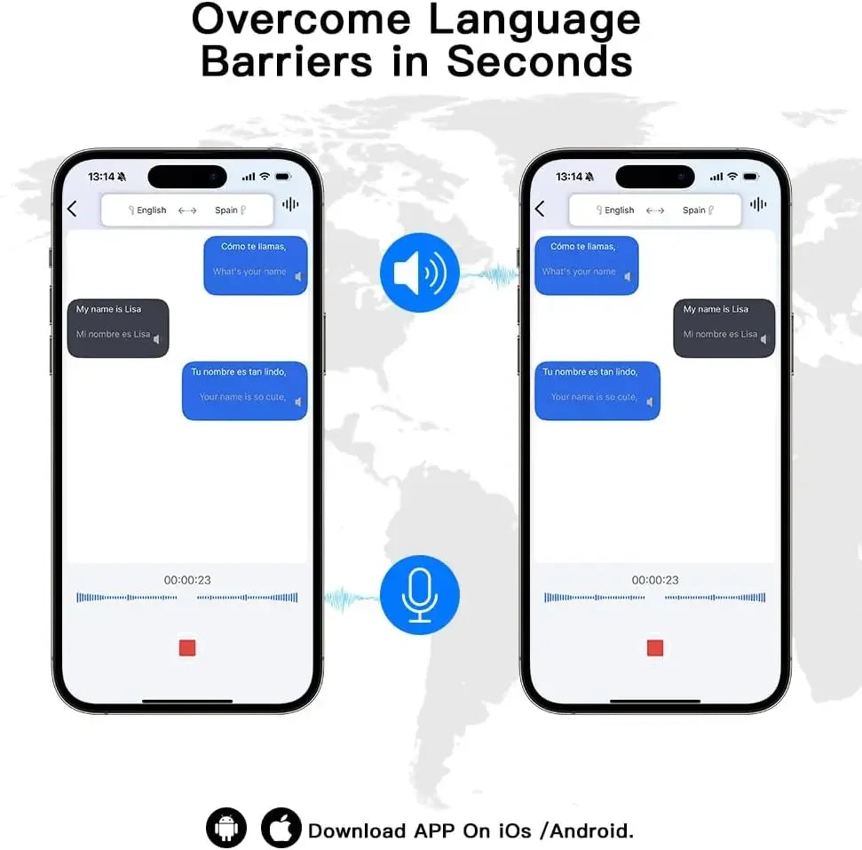 NNEOBA AI Real-Time Translation Wireless Earbuds-4