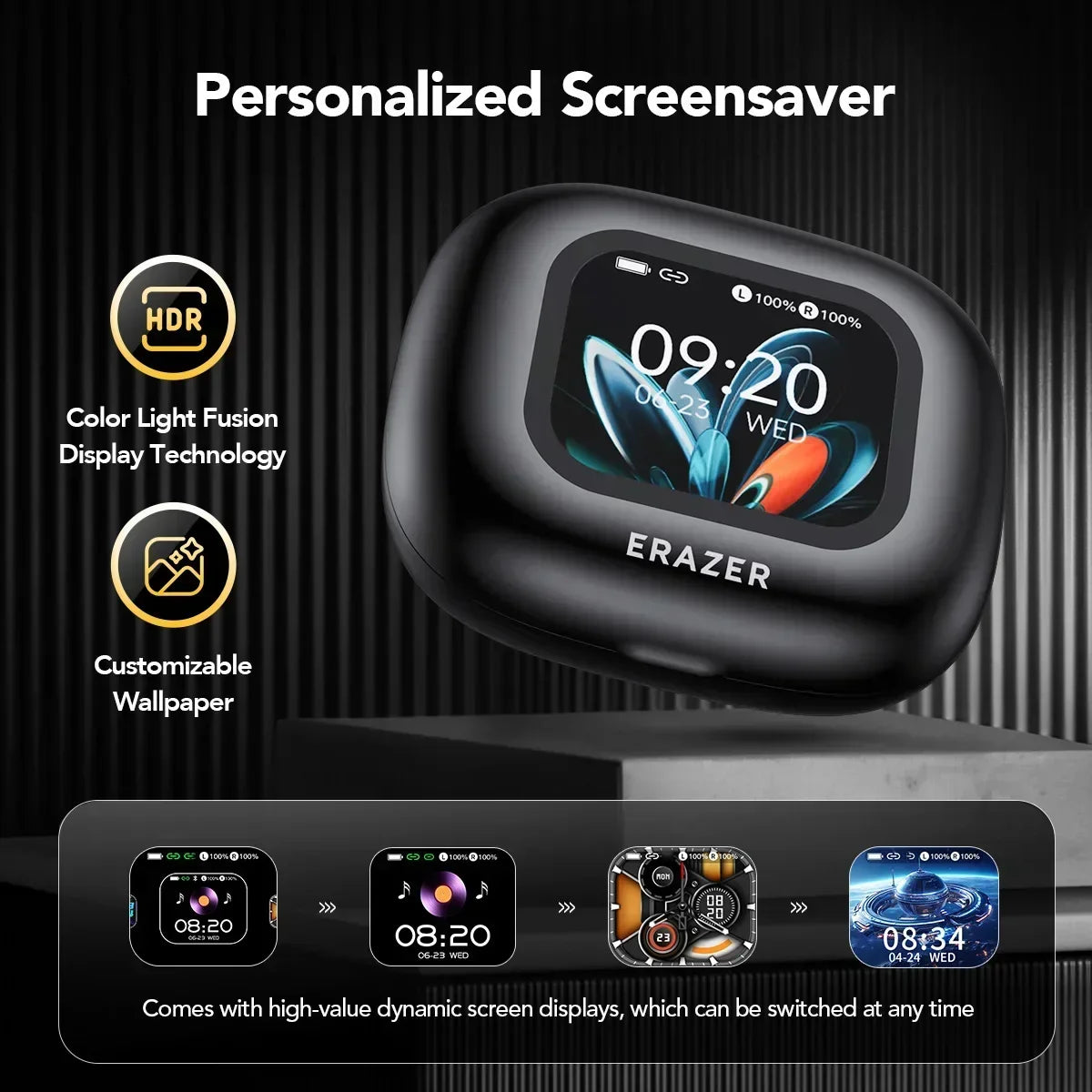 NNEOBA Wireless Translator Earbuds with Touchscreen Case-4