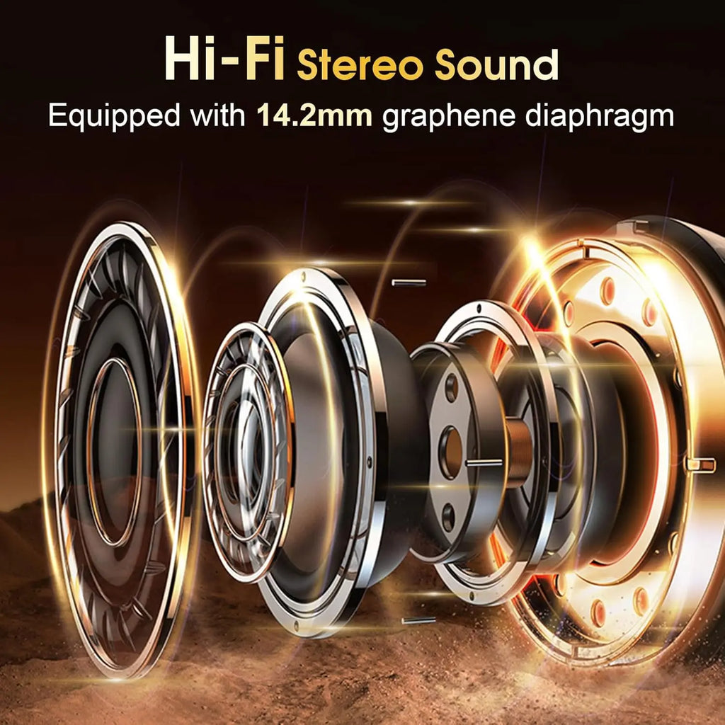 NNEOBA Bluetooth 5.4 Wireless Earbuds with Ear Hooks-1