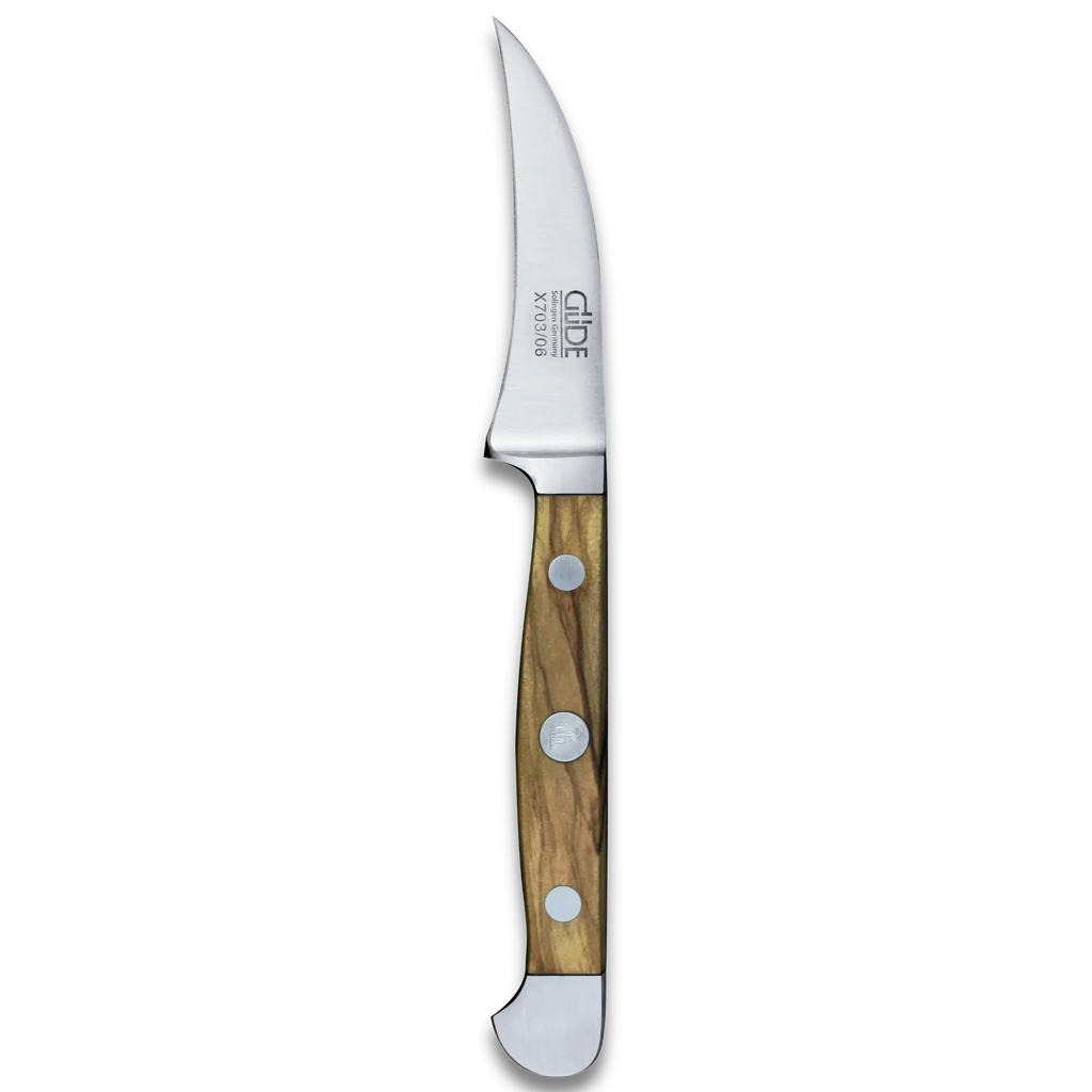 ALPHA OLIVE | Pairing Knife 2.36" | Forged Steel / Olive wood handle-3