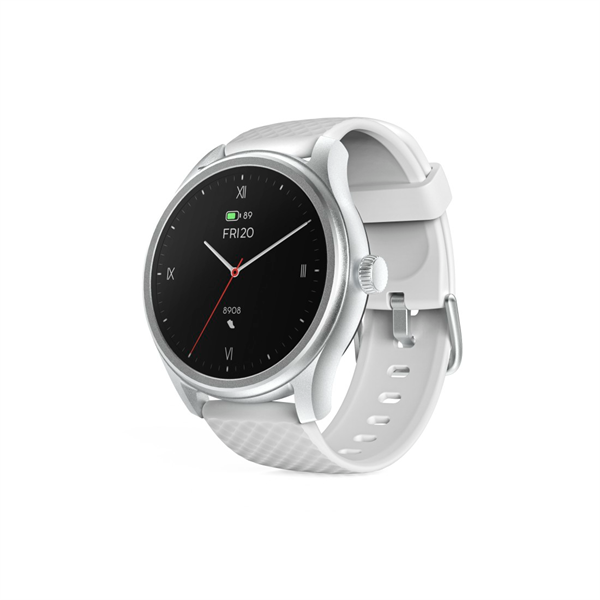 Ceas inteligent Hama Smartwatch 5010 argintiu, rotund, cu ecran de 1,38" (00178617)
