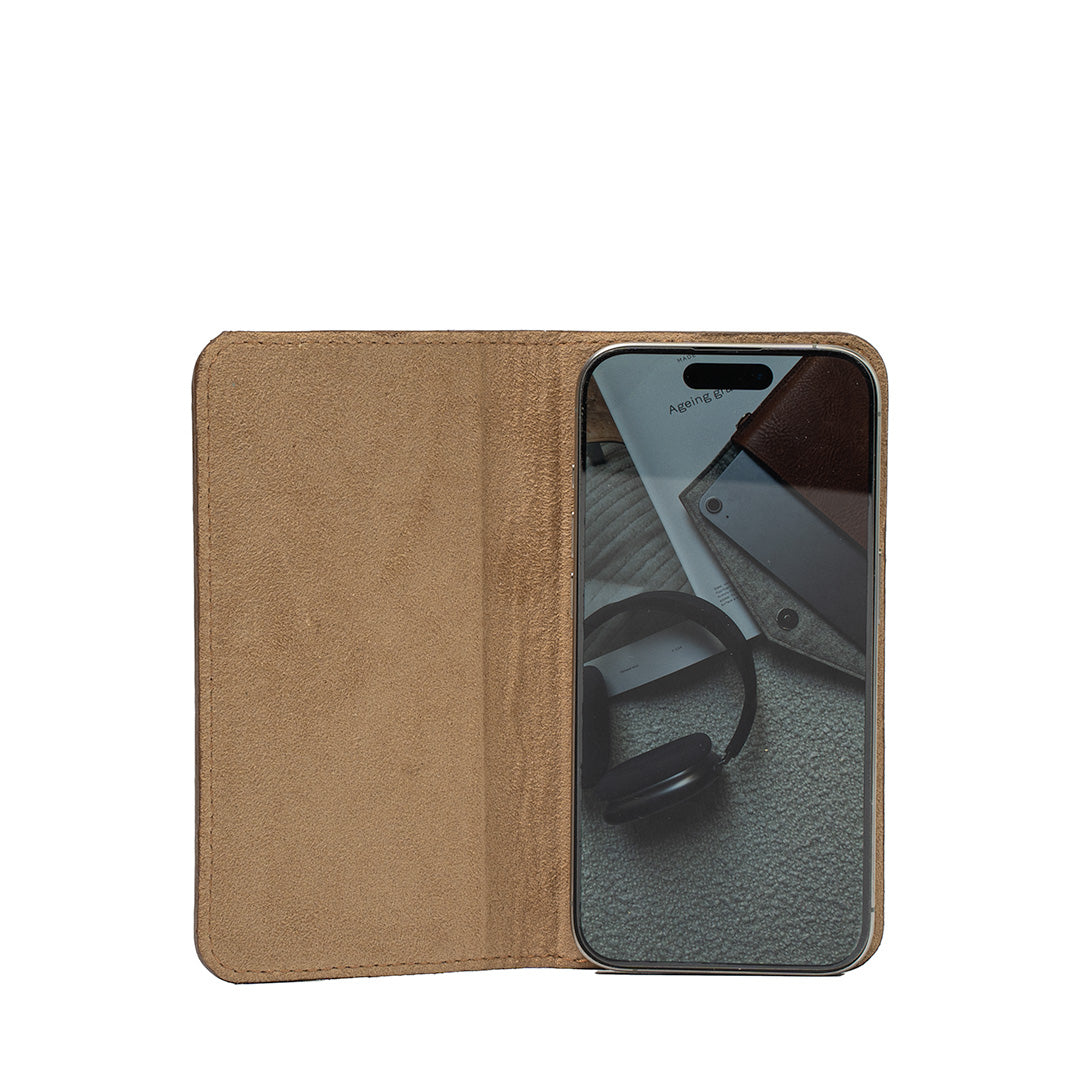 Leather Folio Case for iPhone 15 Pro with MagSafe-1
